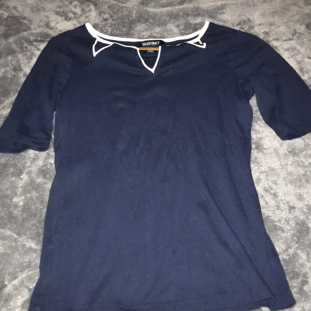 navy blue with white stripes shirt